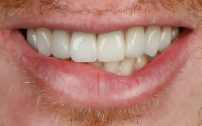 Depois: Kenny Chevalier, sorriso